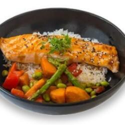 Wagamama Grilled Salmon Fillet Drizzled With Yakitori Sauce